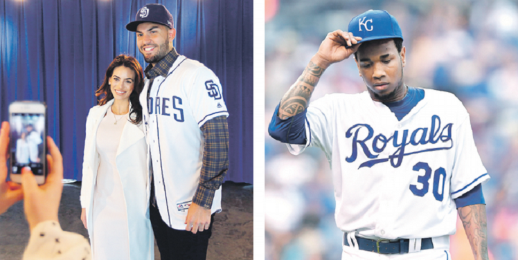 Eric Hosmer joins Padres, wears Yordano Ventura's jersey number