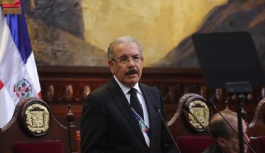 Danilo Medina, en la rendición de cuentas 2019.