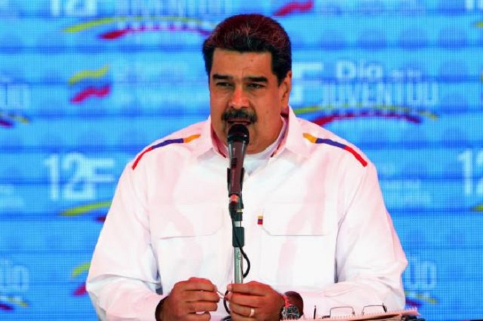 Nicolás Maduro, durante una manifestación en apoyo de su Gobierno.