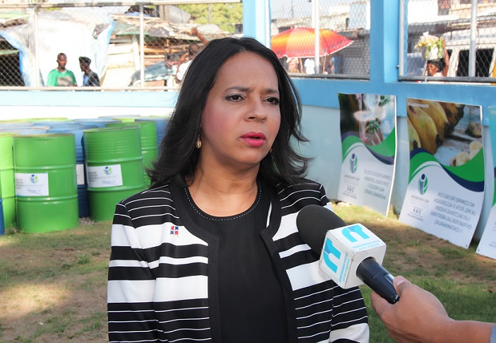 Anina Del Castillo supervisa trabajos Mercado Nuevo.