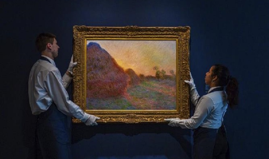 Cuadro de la serie “Almiares” de Monet alcanza cifra récord en subasta.