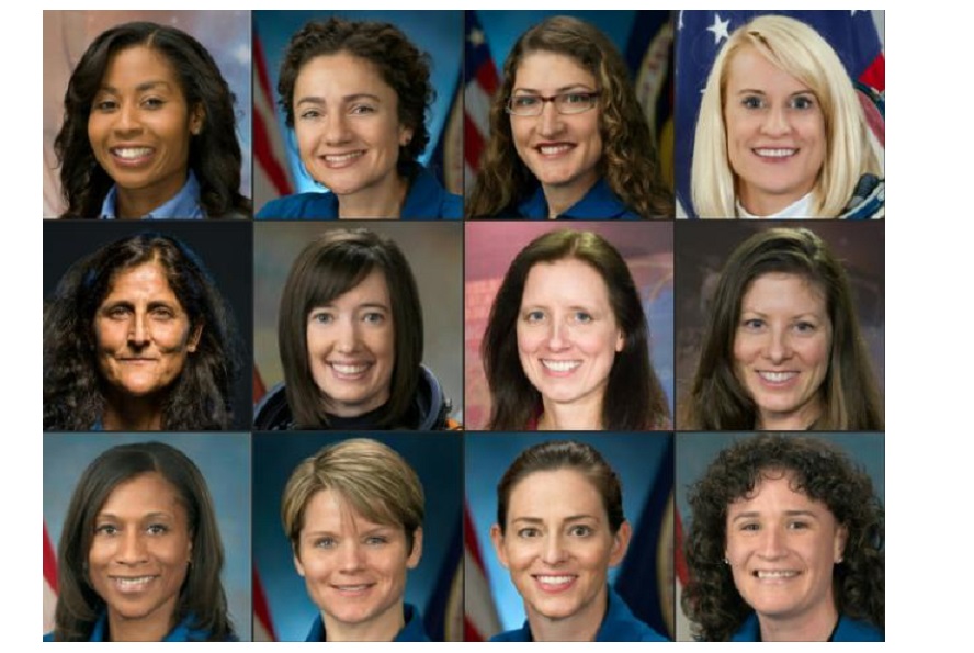 Las 12 mujeres astronautas de la NASA en la actualidad.
