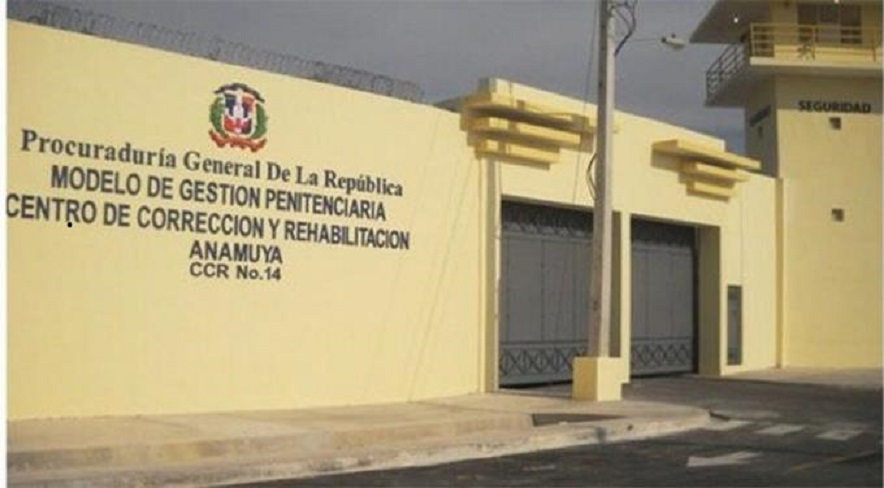 Fachada del Centro de Corrección y Rehabilitación Anamuya, en Higüey, provincia La Altagracia.