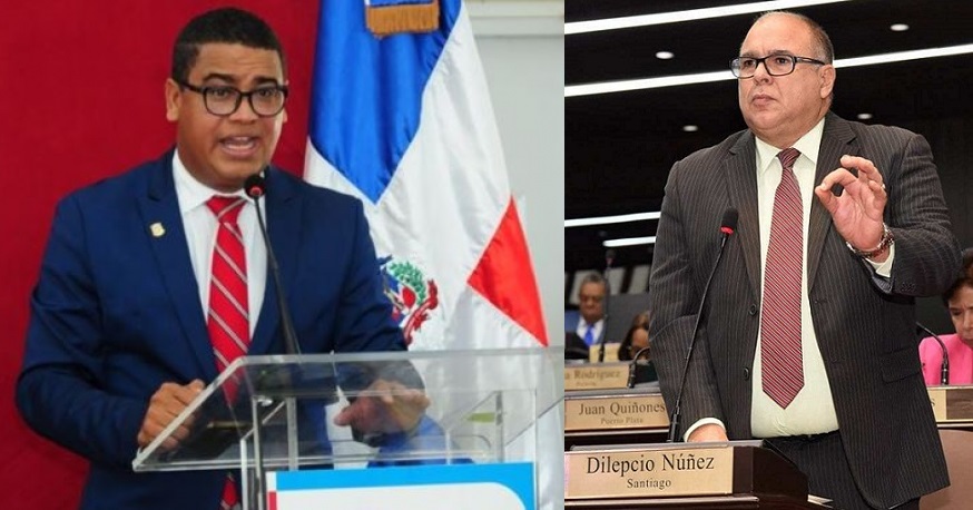 Diputados Tulio Jiménez Díaz y Ramón Dilepcio Núñez PLD.