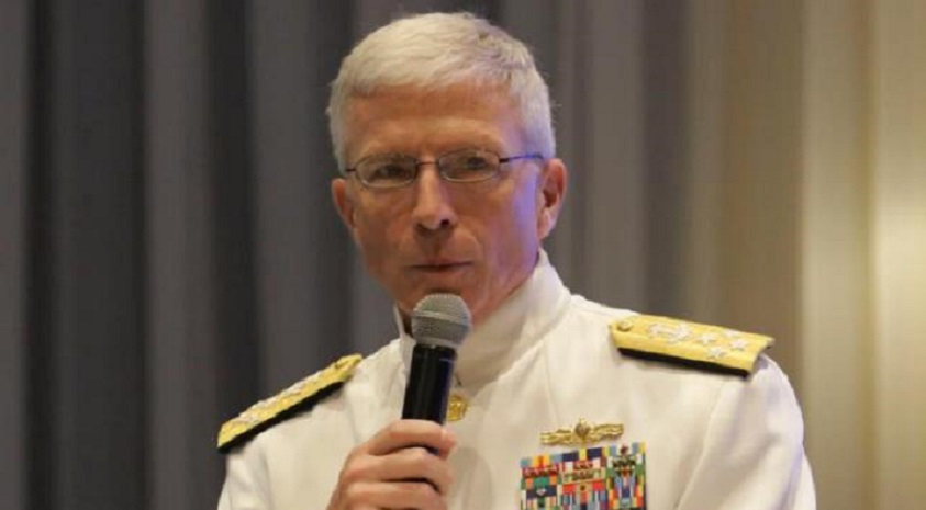 Jefe del Comando Sur de las Fuerzas Armadas de Estados Unidos, el almirante Craig Faller, (Fuente EFE).