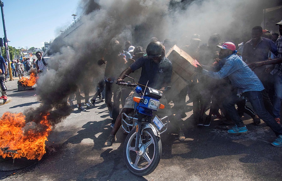 Protestas continúan en Haití.