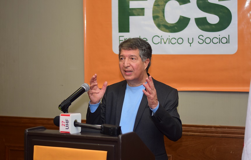 Isaías Ramos presidente del Frente Cívico y Social.