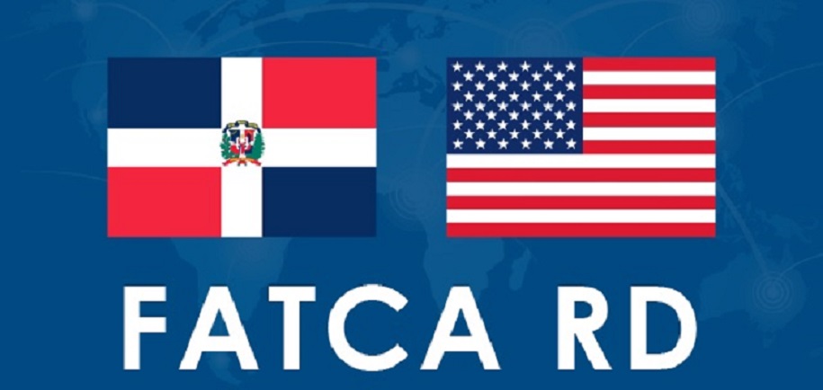 Logo del acuerdo de Cumplimiento Fiscal de Cuentas en el Extranjero (FATCA) firmado entre Republica Dominicana y EE.UU.