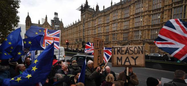 Realizan protestas contra Boris Johnson.