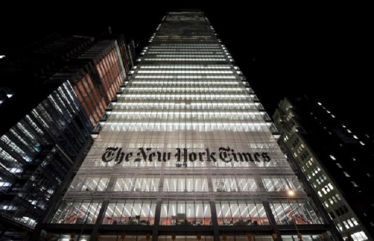 Sede del New York Times. (Foto EFE/Justin Lane)