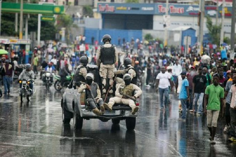 Protestas en Haití exigiendo la renuncia del presidente Jovenel Moise.