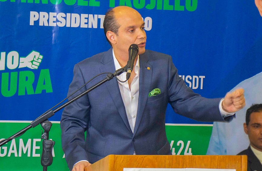 Ramfis Trujillo anuncia partido apoya su candidatura.