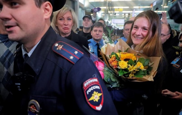 Espía rusa María Bútina deportada.