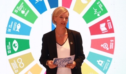 Representante del Programa de las Naciones Unidas para el Desarrollo (PNUD), Inka Mattila, destacó los avances de la educación de RD.(Foto externa)