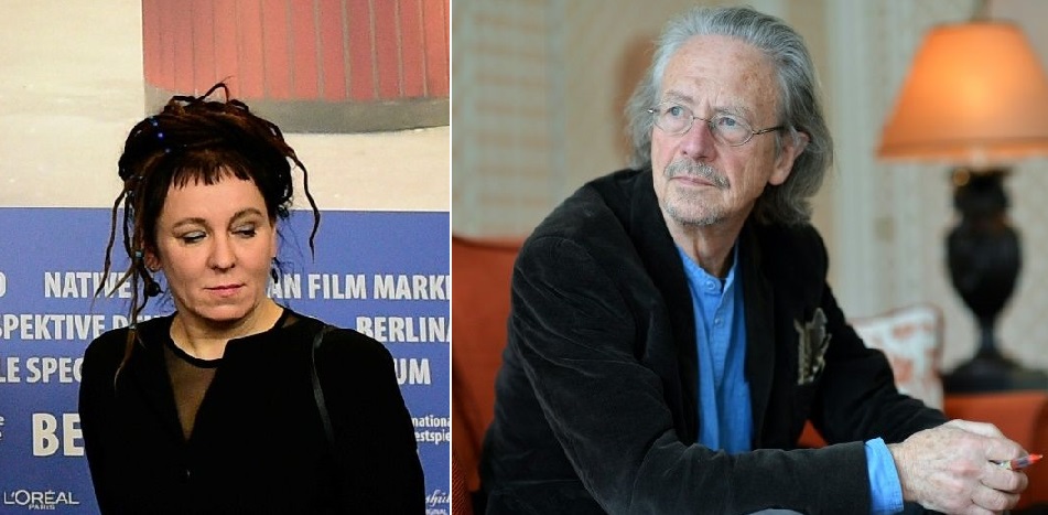 Premios Nobel Olga Tokarczuk (2018) y Peter Handke (2019). (Foto: externa)