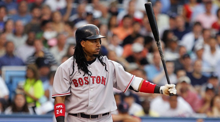 Manny Ramírez, en un turno al bate con Boston. (Foto: externa)