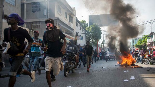 Protestas en Haití manifestantes.