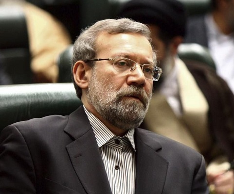 Fotografía facilitada que muestra al iraní Alí Lariyani en el Parlamento en Teherán (Irán). (Foto EFE/Abedin Taherkenareh)
