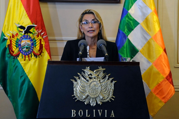 Jeanine Áñez presidente interino de Bolivia.(Foto: externa)