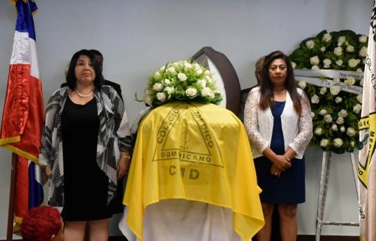 Honras fúnebres a Inés Bryan en el CMD.(Foto: Diario Libre/Dania Acevedo)