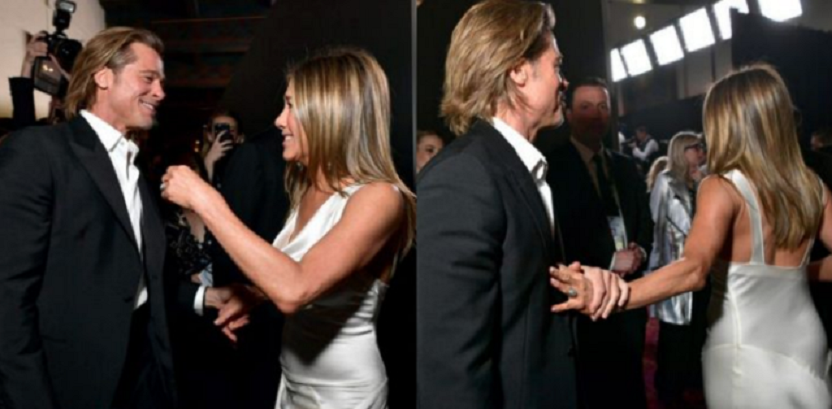 Brad Pitt y Jennifer Aniston juntos en los premios SAG.