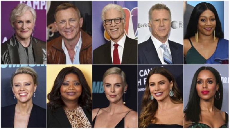 Glenn Close, Daniel Craig, Ted Danson, Will Ferrell, Tiffany Haddish, Kate McKinnon, Octavia Spencer, Charlize Theron, Sofia Vergara y Kerry Washington-Globos de Oro