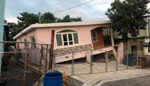 Vivienda afectada por sismo en Puerto Rico. (Foto: externa)