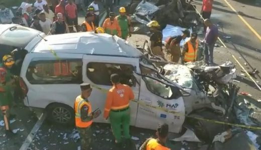 Accidente de transito en Bonao deja 5 muertos y 2 heridos de gravedad este 31/01/2020. (foto: externa)