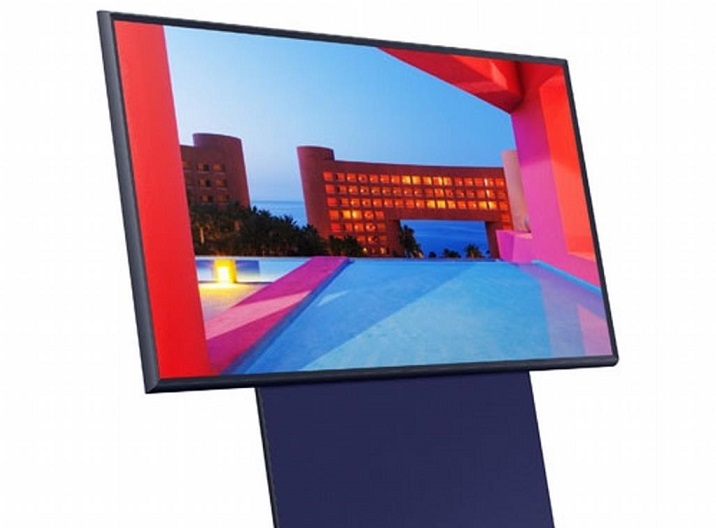 Nuevo televisor de Samsung con pantalla vertical.