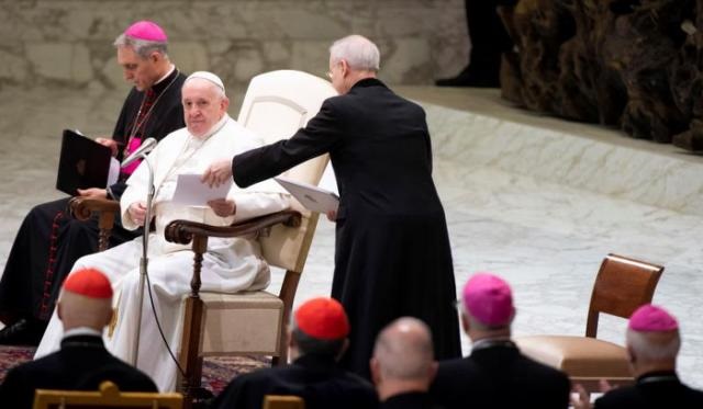 El papa Francisco durante catequesis en el vaticano.(Foto: EFE/EPA/CLAUDIO PERI )