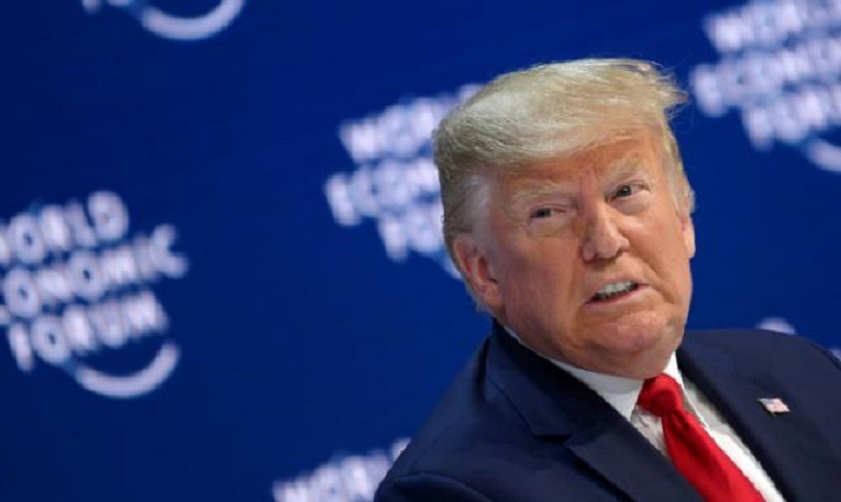 El presidente de Estados Unidos, Donald Trump, durante el Foro Económico de Davos, en Suiza. (Foto: AFP)