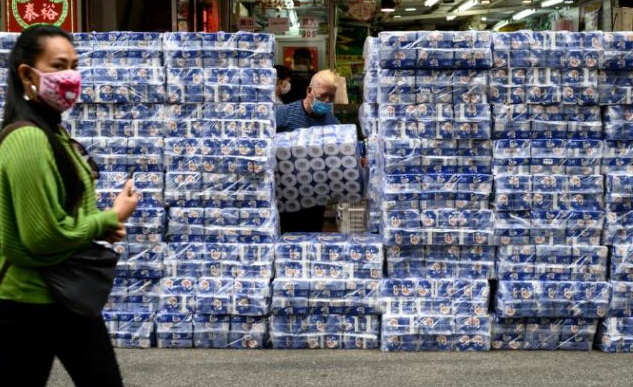 Distribución de papel higiénico en Hong Kong. (Foto: externa)