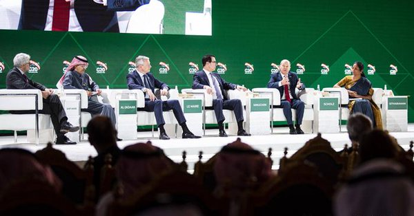 Reunión de Finanzas del G20 se reúnen en Arabia Saudita.
