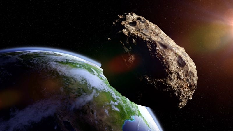 Ilustración de un asteroide cerca de la Tierra. (Foto: Dottedhippo/ Getty Images)
