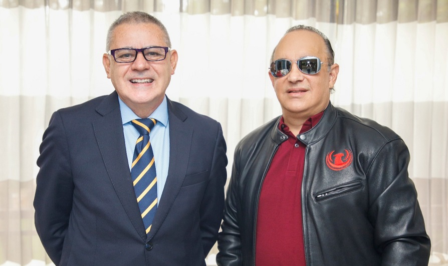 El presidente del PRSC, Quique Antún, junto al director Ejecutivo de la ODCA, Francisco Jara.