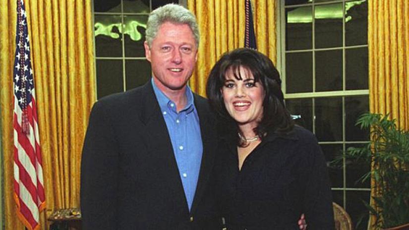Bill Clinton expresidente de EE.UU. y Monica Lewinsky.