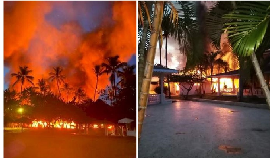 Fuego destruye parte de las instalaciones del hotel Bahía Príncipe en Samaná.