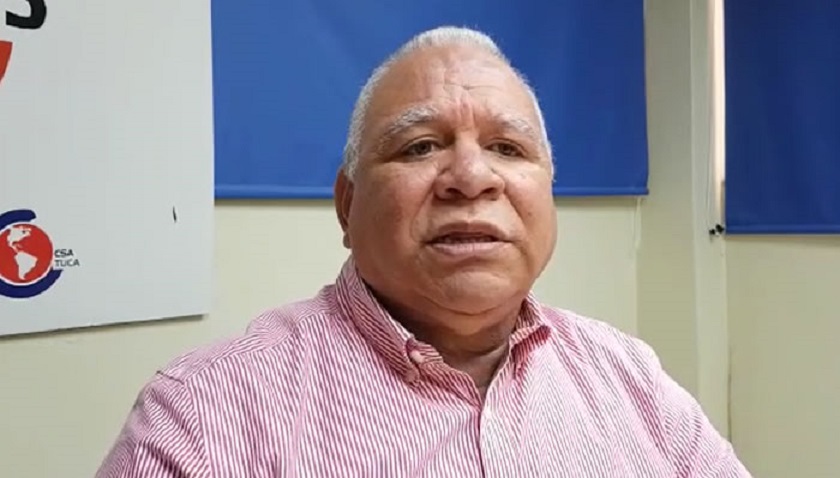 Julio César García Cruceta, secretario del Sindicato Nacional de Enfermería (SINATRAE)