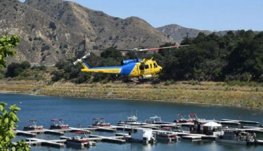 Las autoridades utilizaron helicópteros en la búsqueda de la actriz desaparecida.