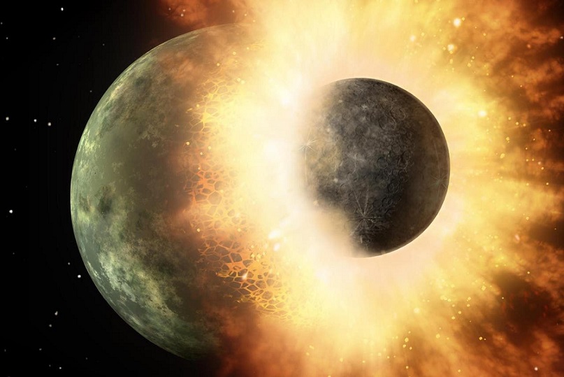 Planetas que colisionaron formaron la Luna según la NASA.