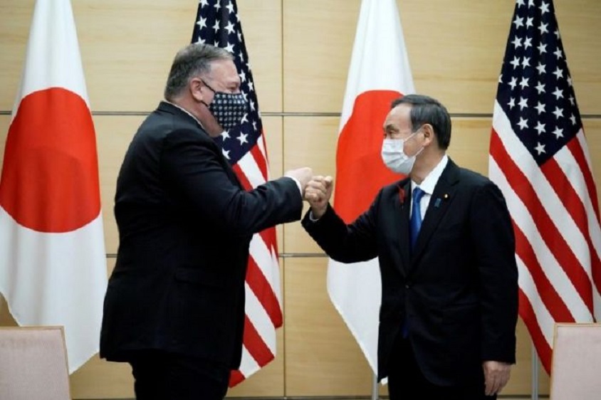Pompeo se reúne con aliados de EEUU en Tokio con el foco puesto en China.
