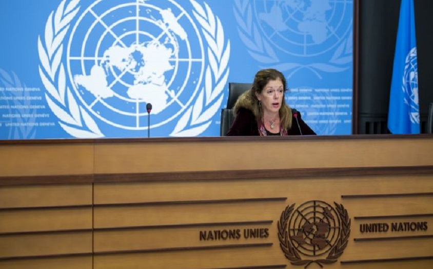 Stephanie Williams, representante especial interina del secretario general y jefa de la misión de apoyo de la ONU en Libia. (Fuente: Martial Trezzini/Keystone vía AP)