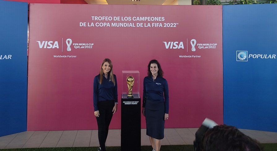 Visa trae a RD trofeo de la Copa Mundial de Fútbol Catar 2022.