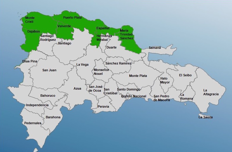 COE coloca seis provincias en alerta verde.